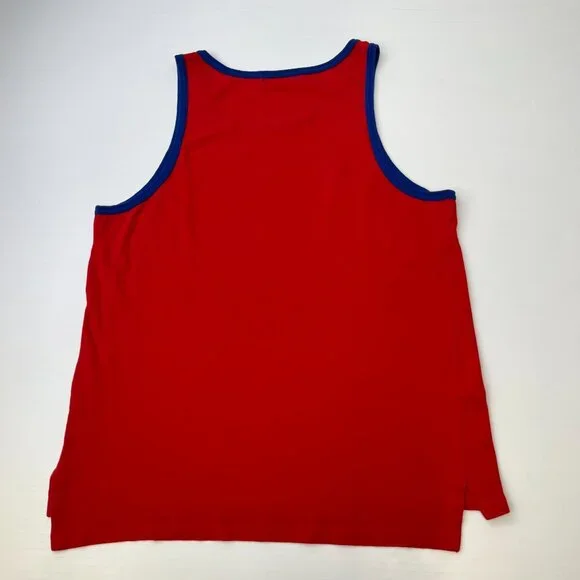 Vintage Ralph Lauren Shirt Men Large Volley Sleeveless Tank Made USA Y2K Core No